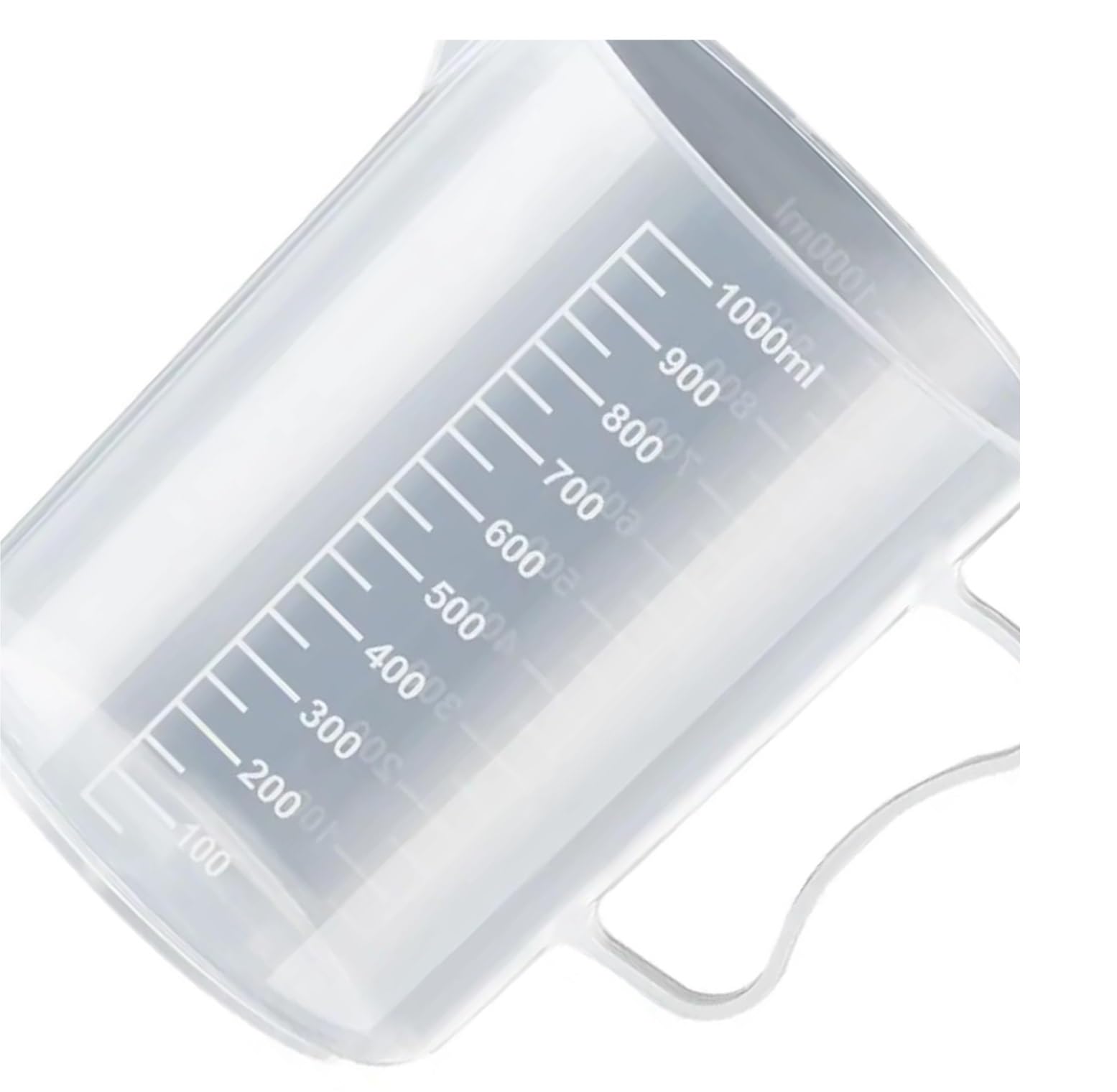 Vaso medidor de plástico transparente con tapa, vaso mezclador graduado for uso en cocina y laboratorio(3500ml)