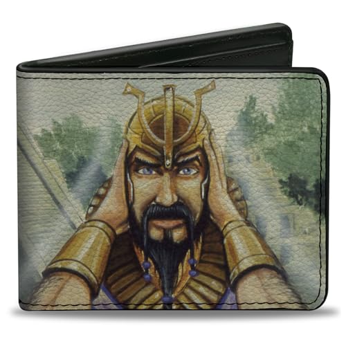 Buckle-Down Magic the Gathering Wallet, Bifold, Magic the Gathering Ancestral Recall Pyramid Card Image, Vegan Leather