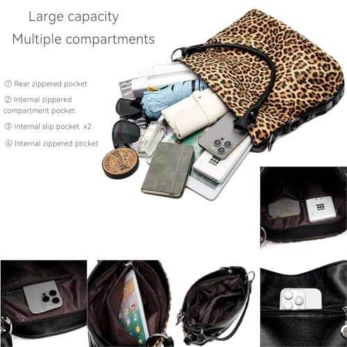 Bolso Hobo para Mujer Tipo Bolsa de Cubo de Cuero miniatura 7