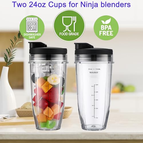 Vasos de repuesto para licuadora Ninja 24oz miniatura 4