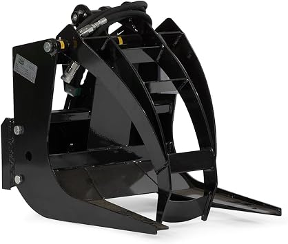 Titan Attachments Mini Skid Steer 26" Hydraulic Log Grapple Attachment, Toro Style Mounting System, 42" Grapple Opening, Single 3,000 PSI Cylinder