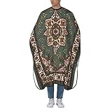 Matériau de qualité supérieure : notre cape de barbier traditionnelle orientale est fabriquée en polyester doux, léger et durable et en polyuréthane, peut efficacement garder vos vêtements à sec et propres.