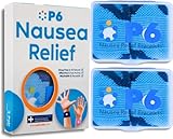 P6 Motion Sickness Bands for Kids Children’s Wristbands for Anti Nausea Sea Cruise Travel Car Sickness All-Natural Non Drowsy Relief (2 Pack, Blue - Blue)