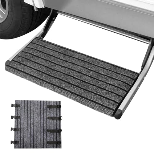 Alfombrilla para escaleras de RV antideslizante con doble capa y hebilla ajustable