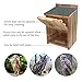 Owl House Premium Wooden Bird House Kit - Cedar Owl Nesting Box for Barn & Screech Owls, Includes Shavings & Screws
