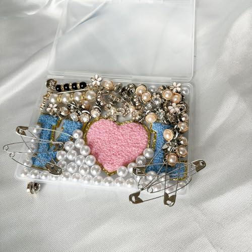 sheoklips 99 peças de pingentes de meias de strass, pingentes exclusivos para mulheres, broche de se