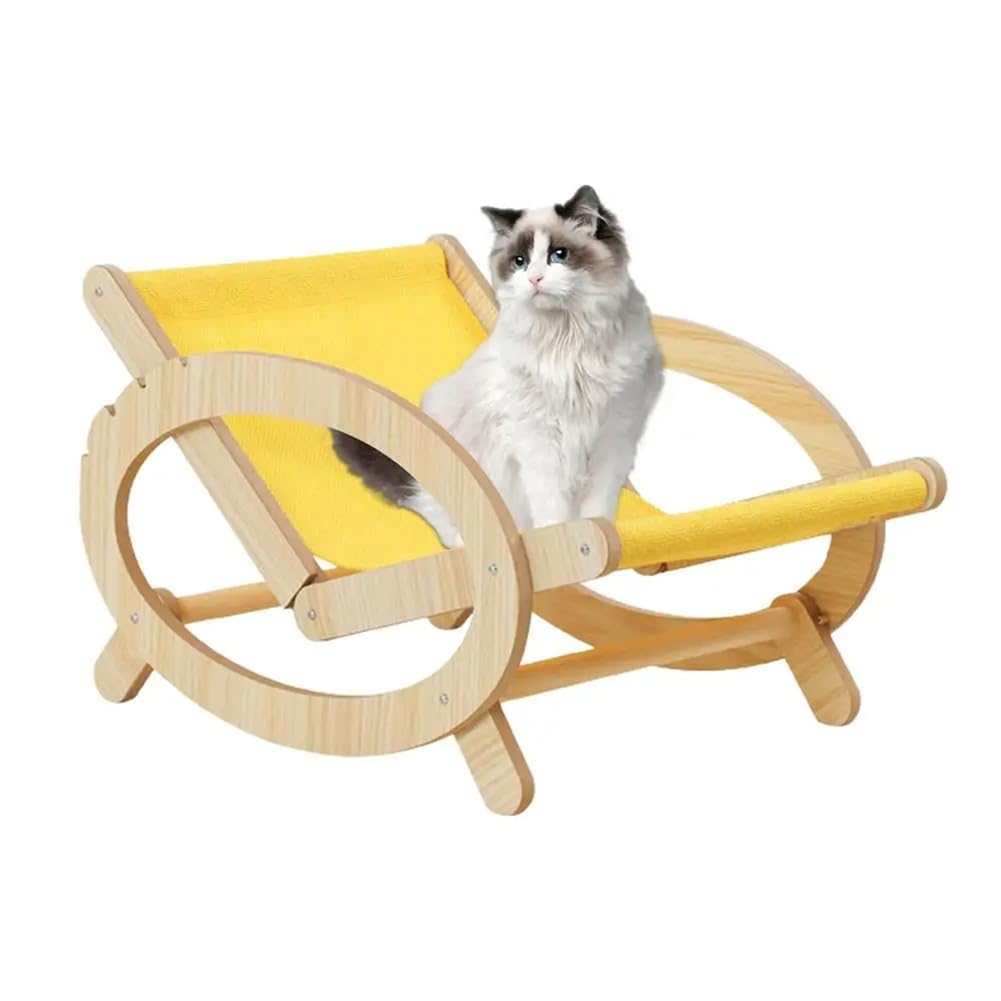 Chaise de lit surélevée pour chat en toile robuste et durable