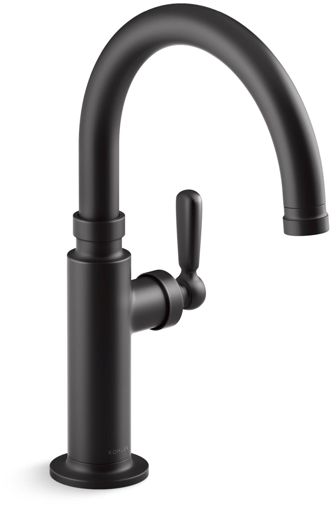 Kohler K28357-BL Edalyn by Studio McGee 1.5 GPM Single Hole Bar Faucet Matte Black