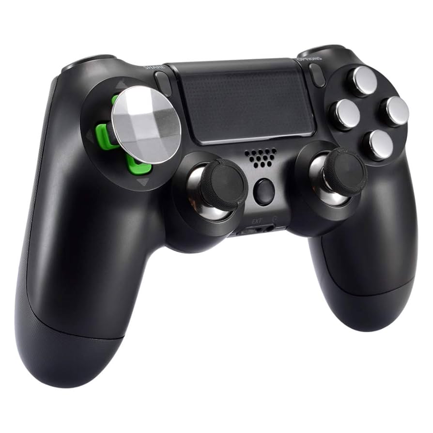 ps4 カスタムコントローラー メタルスティック Amazon.co.jp: eXtremeRate タクタイルクリッキーキット PS4