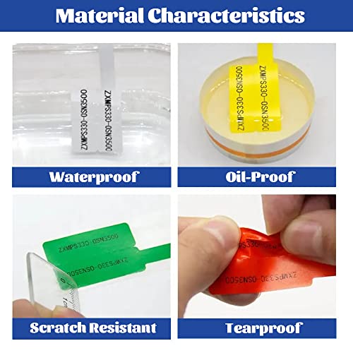 300 Pcs Cable Labels Tags For Cable Management，15 Colors Waterproof Cable Tags，Laser Printer Printable And Handwritten Self Adhesive Wire Labels. #TOP5