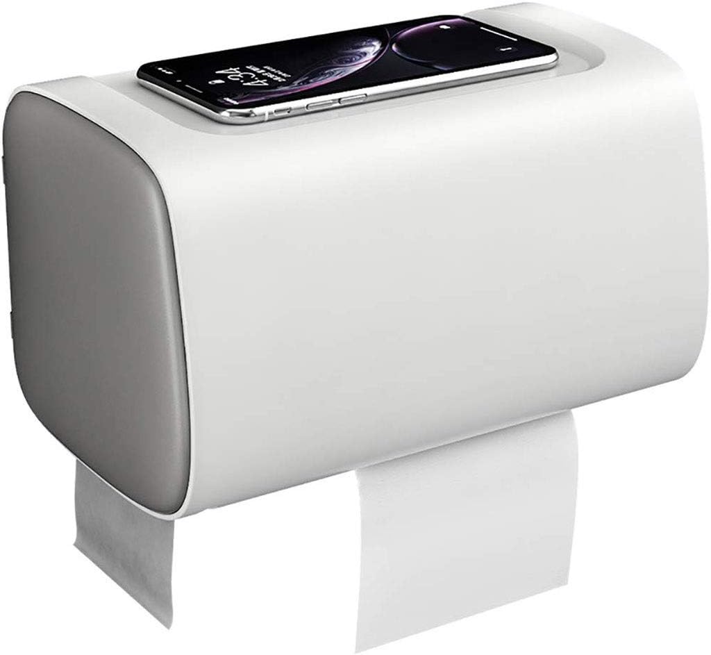 Toilet Paper Holder, Waterproof Paper Holder, Wall-Mounted Paper Towel Holder, Simple Paper Towel Holder and Multifunctional