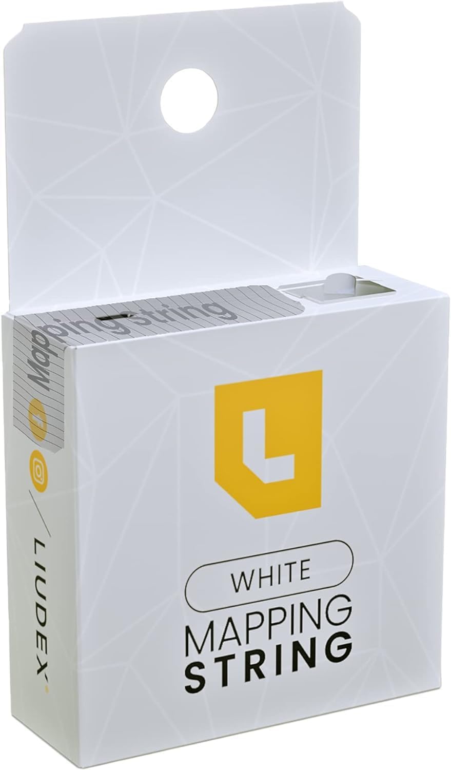 Pre-Inked White Ink - Eyebrow Mapping String – an Essential Cosmetic Tool for Microblading and Waxing; Effective and Easy-to-Use White Ink Eyebrow Thread Brow Marker
