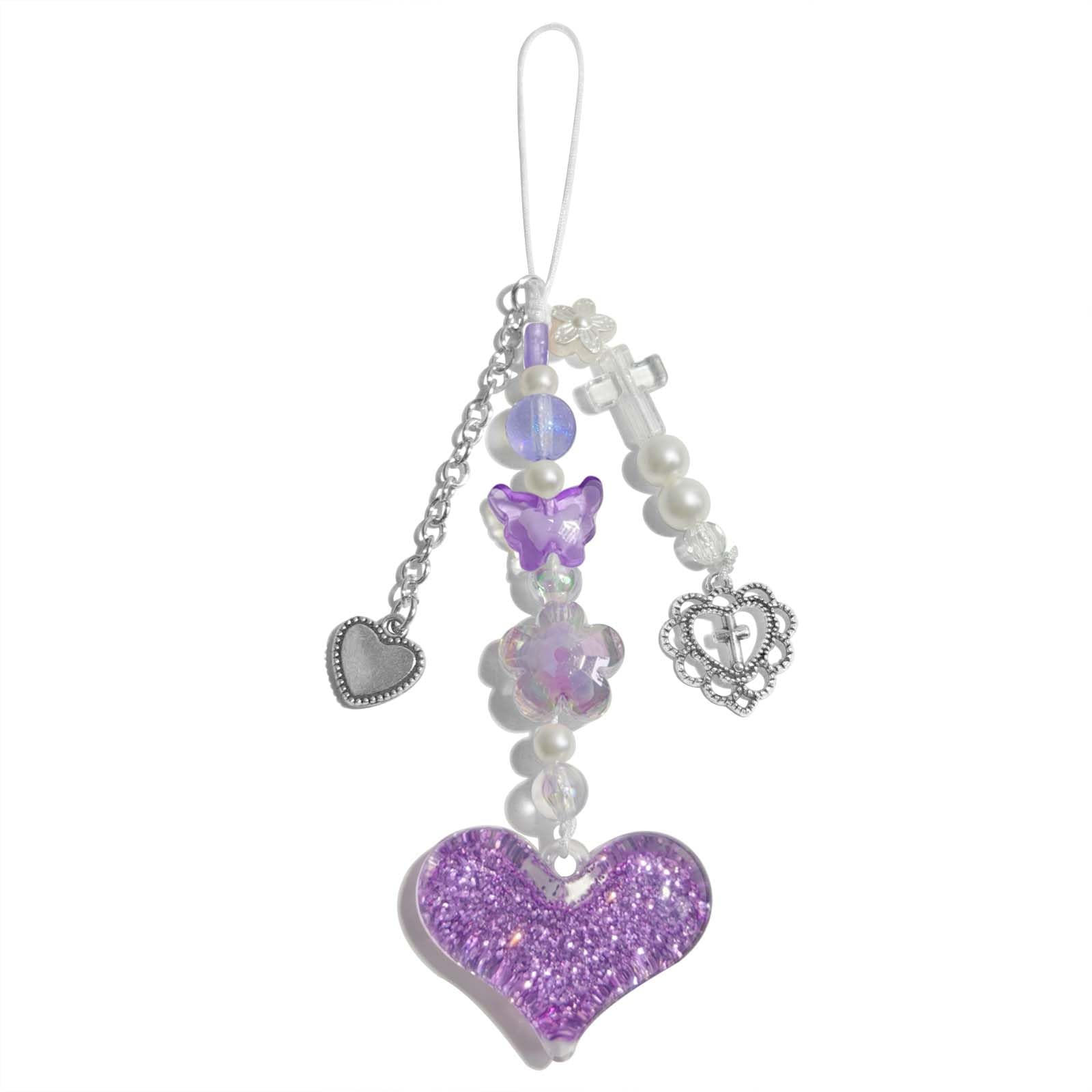 AGEN KGENAesthetic Y2K Phone Charm Cute Cell Phone Charms for Women Gir Phone Charm Bag Airpods Camera Pendants Decor