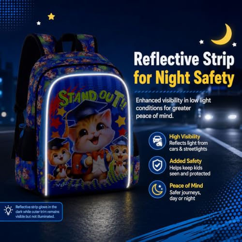 Image of AGSDON 3PCS Backpacks for Girls, 16 inch Elementary Kids Backpack Preschool School Bookbags and Lunch Box