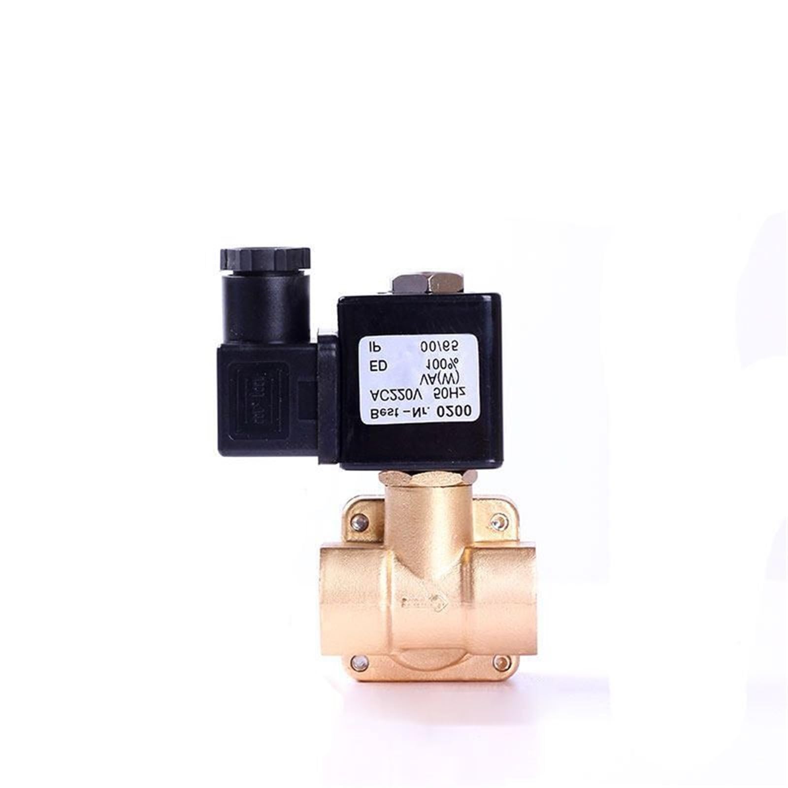Électrovanne laiton 3/8 haute pression 1.6 MPa normalement fermée avec étanchéité EPDM renforcée