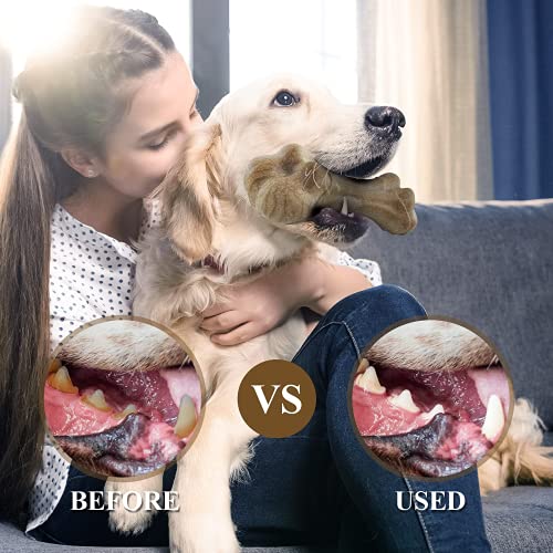 Dog Chew Toy,Natural Wood Powder Thigh BoneLong Lasting Lndestructible Dog Chew Toys Multifunctional Teeth Cleaning and… - Image 7