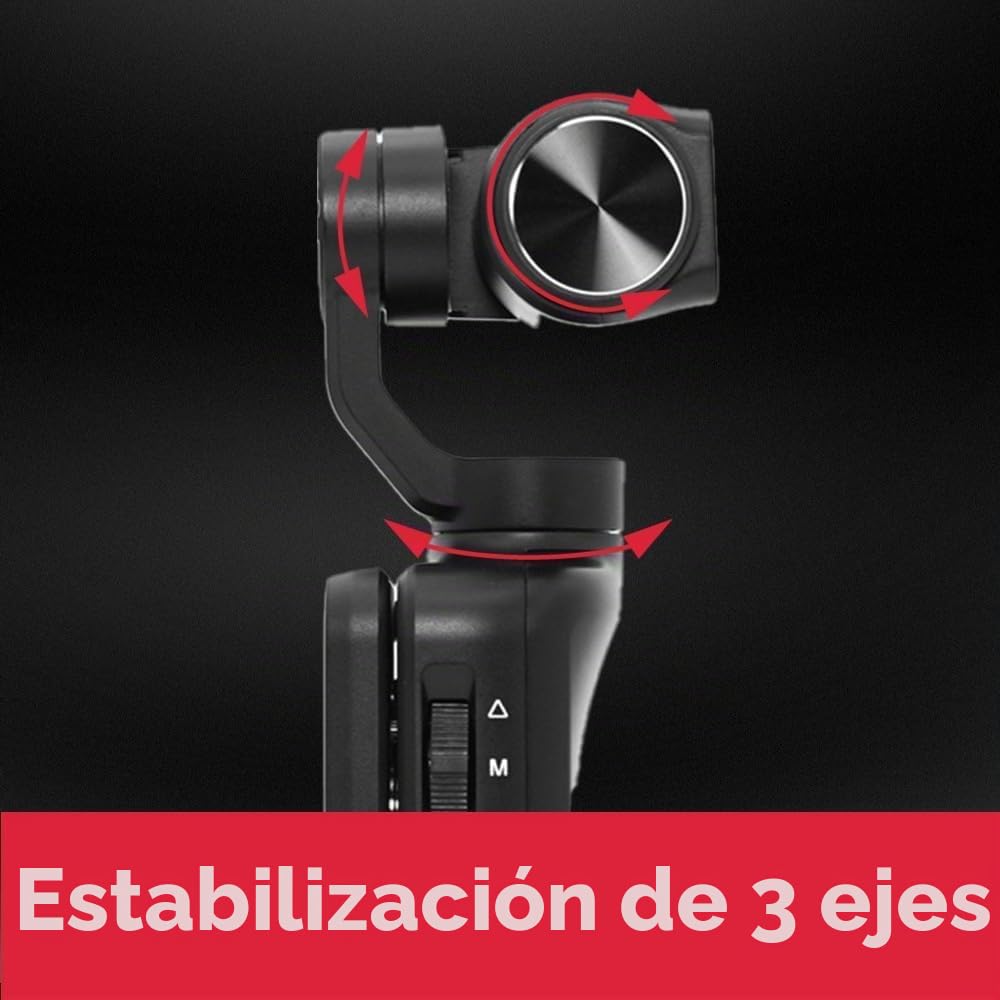 ORDRO M5 Cámara Gimbal 5K vídeos, estabilización de 3 Ejes, Pantalla táctil giratoria de 3,5 Pulgadas, Seguimiento de Rostro/Objeto, cámara de vídeo de visión Nocturna IR para fotografía, Youtube
