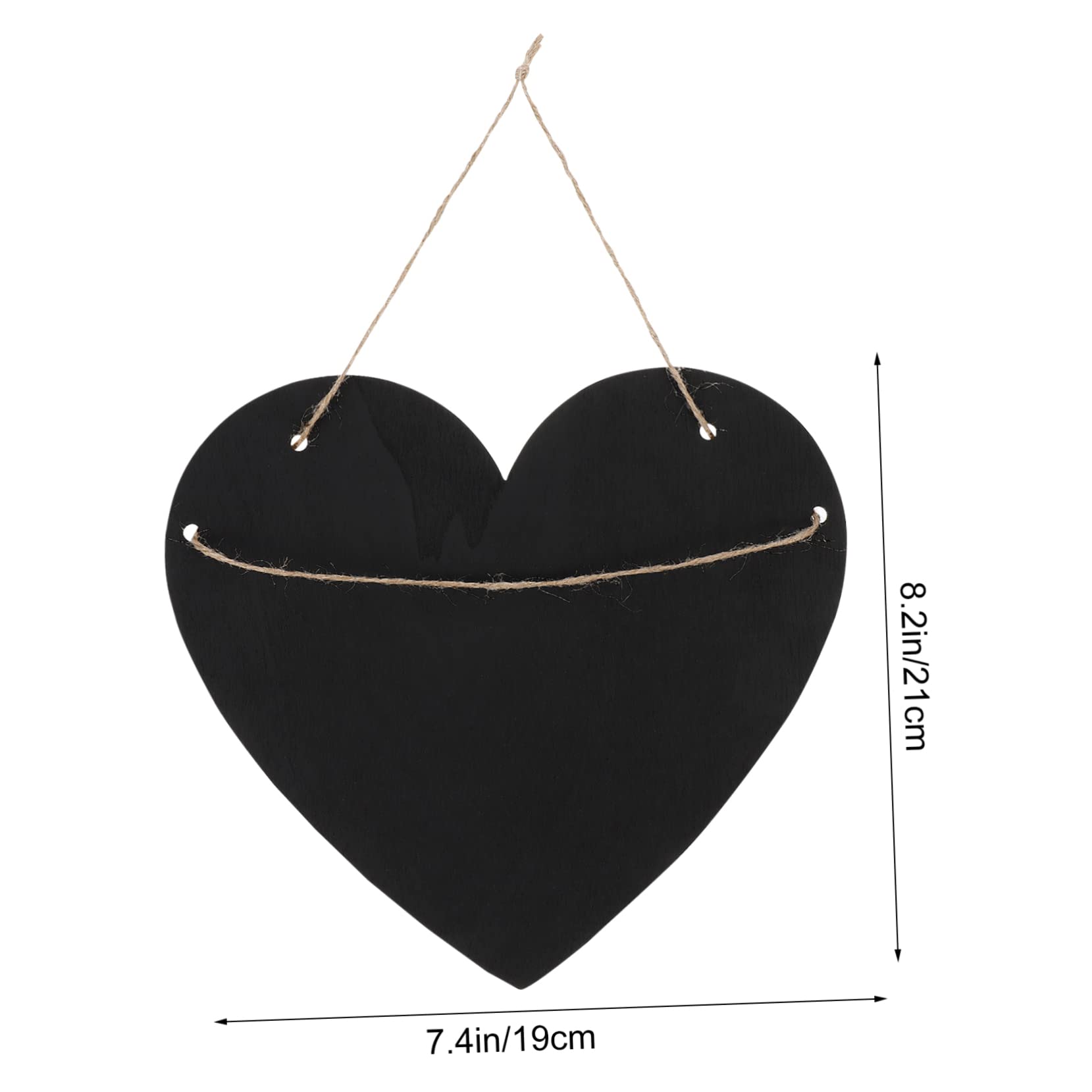 DOITOOL 2Pcs Hanging Chalkboard Signs Erasable Message Board for Home Decor Craft Lovely Blackboard for Parties Weddings and Birthdays Design