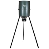 Quick-Set Pro 270lb Game Feeder with Digital Timer Durable Varmint-Proof Tripod Corn/Pellet Deer Hunting Feeder with 1-6 Available Feed Times & 50-feet Radius