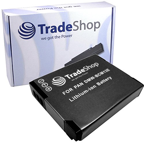 Trade Batería de ion de litio, 3,6 V/3,7 V para Panasonic Lumix DMC LZ40 DMC TZ55 DMC TZ56 DMC TZ57 DMC TZ58 DMC TZ60 DMC TZ61 DMC TZ70 DMC TZ71