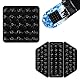 lasuroa 4stk Pad Snowboard, Selbstklebendes Snowboard-Pad Rutschfestes Snowboard-Griff-Pad für Zusätzlichen Halt (Transparent)