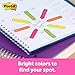 Post-it 684SD Arrow Message 1/2-Inch Page Flags, Sign & Date, 4 Bright Colors, 80 Flags/Pack
