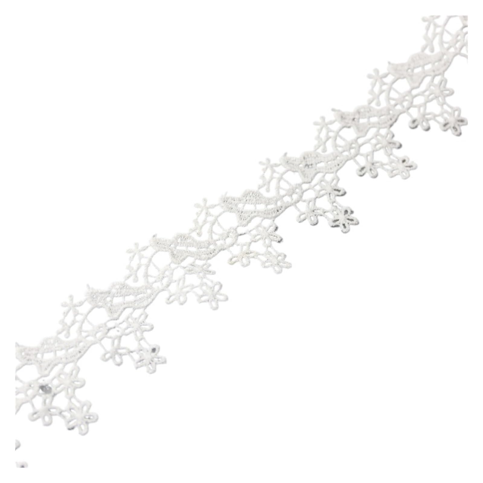 Dentelle 3D brodée coton pour rubans cadeaux d'amour sangle tissu décoration et artisanat