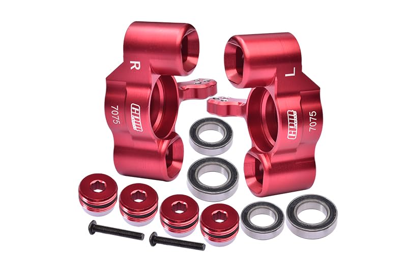 Aluminum Front Knuckle Arms for Arrma SENTON/TYPHON/TALION/INFRACTION / INFRACTIONV2 / LIMITLESS/FIRETEAM - 1Pr Set Red