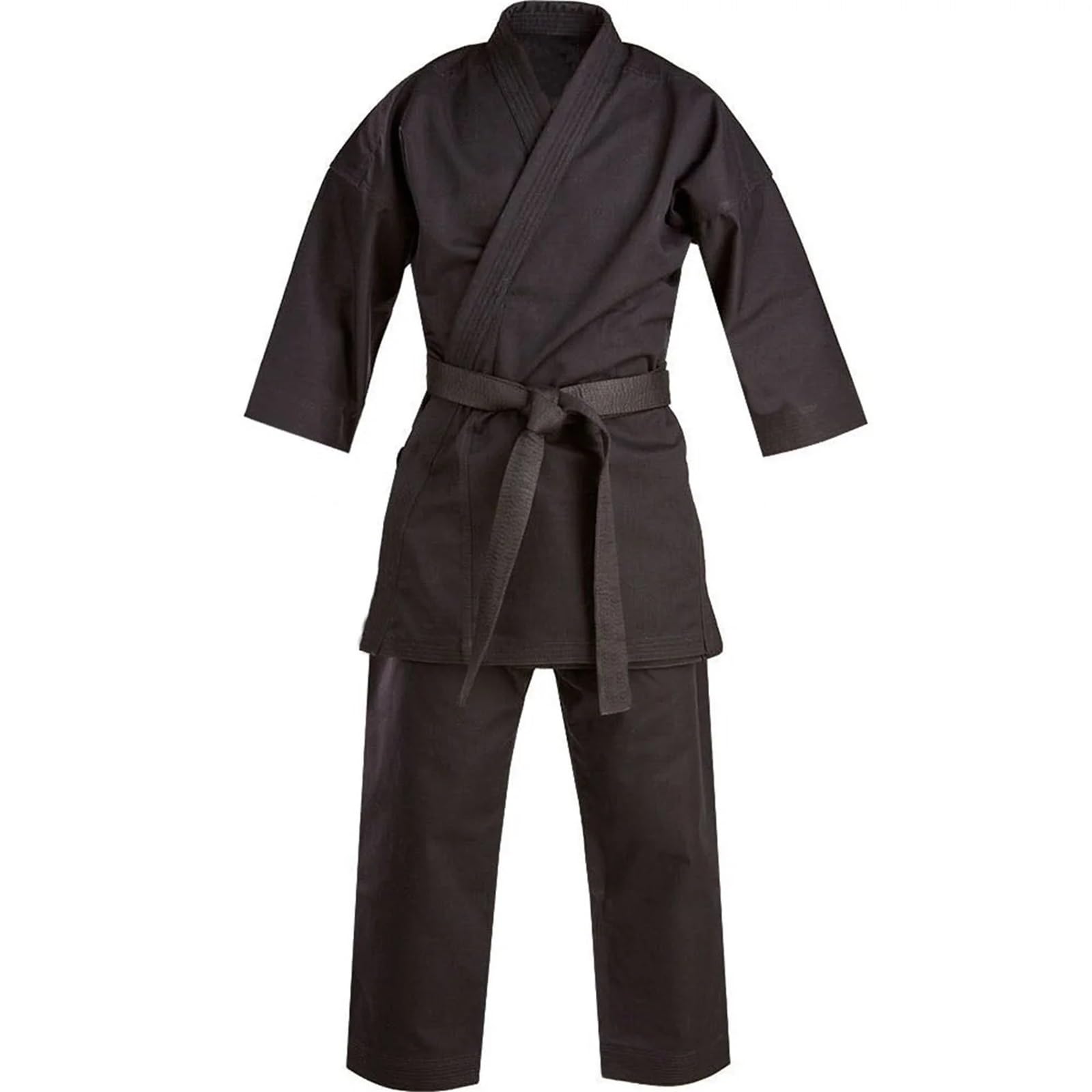 Kimono da Karate Tuta da Taekwondo Jujutsu Dobok Uomo Donna Kungfu Camicia e Pantaloni Tuta da Allenamento Palestra(XXXS)
