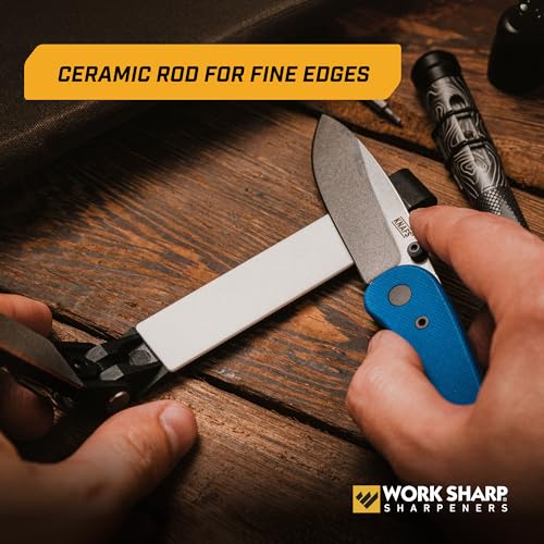 Image of Work Sharp Folding Field Sharpener for Knives and Tools - Compact Portable Knife Edge Maintenance Gear For Tradesmen Craftsmen & Outdoor Professionals