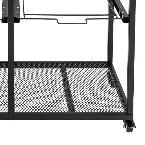 Carrito de metal con ruedas para organizar archivos de oficina en casa de forma cómoda 6