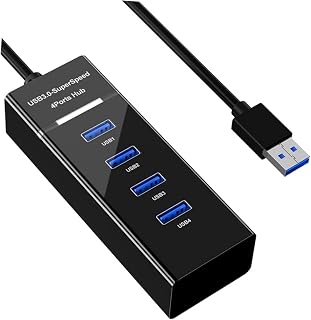 FELTECHELECTR 1pc 4 USB Splitter Cable Splitter USB Adaptor 4 Port USB Hub USB hubs USB 3.0 Splitter Stand-up usb3