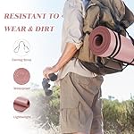 Yoga Mat, One-Inch Extra Thick High Density Exercise Mat, Anti-Tear Exercise Yoga Mat with Carrying Strap, Suitable for Various Yoga Exercises - Image 3