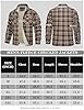 TACVASEN Mens Checked Shirts Long Sleeve Breathable Outdoor Hiking Camping Jackets Lumberjack Shirt with Pocket Brown 3XL #5