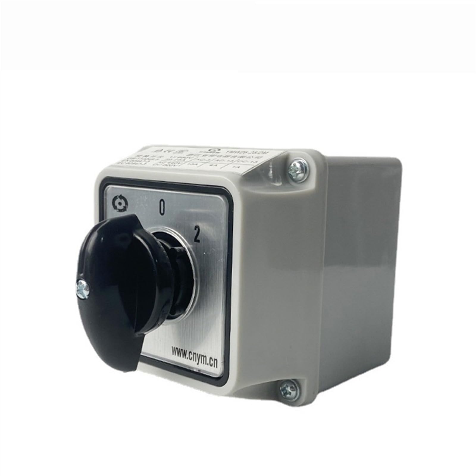 LW26-25/2M Camma di Commutazione 3 Posizioni Rotary Switch 25A 2 Poli Con Scatola di Custodia Impermeabile Motore Elettrico di Retromarcia (Color : Switch Box 01)