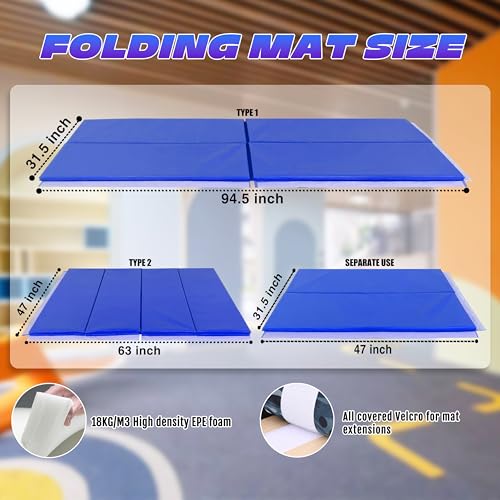 Image of Seliyoo Foldable Gymnastics Bar for Kids Teens Ages 3-18, 5FT /6FT Kip Training Bar -Sturdy Base for Home Training,Adjustable Height 35 inch to 59 inch for, 400 LBS Capacity,Anti-Slip Base & Easy Assembly