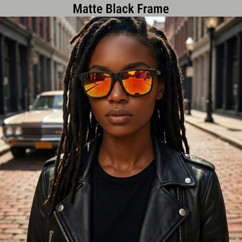 Image of Locs Men's Gangster Oversized Rectangular Horn Rim Sunglasses - 91055 & 91295 Series