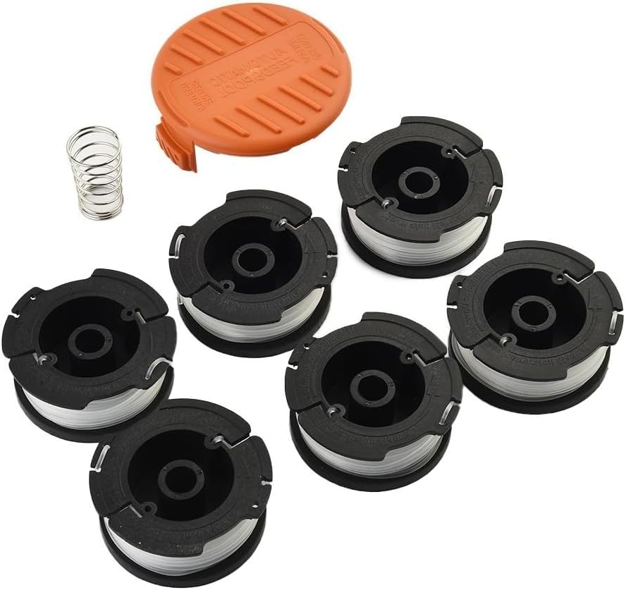 StarRing Replacement Trimmer Spool & Line & Cover For Black and Decker Grass Trimmers for GL280 GL230 GL340 GL425 GL430 GL530 GL540 Strimmer Trimmer Accessories (7PCS)