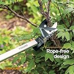 Fiskars 2-in-1 Extendable Tree Pruner and Pole Saw (Extends 7.9-12 feet) with Rotating Head, Pruning Stik Model with15-Inch Double-Grind Saw Blade, and Double Locking System