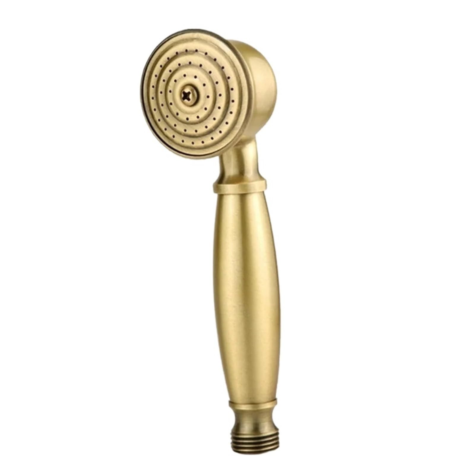 Quxetlryz Gold Shower Head Vintage Handheld Shower Head Replacement Chrome Detachable Bathroom Water Saving(Gold)