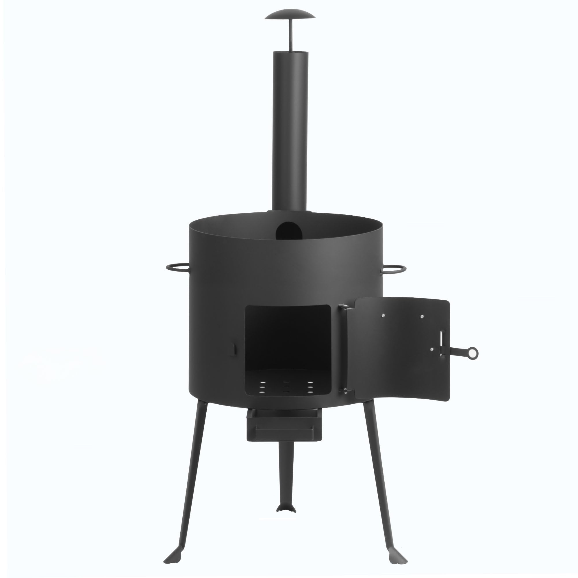 BBQ-Toro Fonte Kazan avec four Kazan Ø 34 cm | Marmite en fonte de 12,1 l avec couvercle, marmite en fonte | Chaudron à goulasch, chaudière à feu, four d'extérieur | Four à feu, four à ragoût, foyer