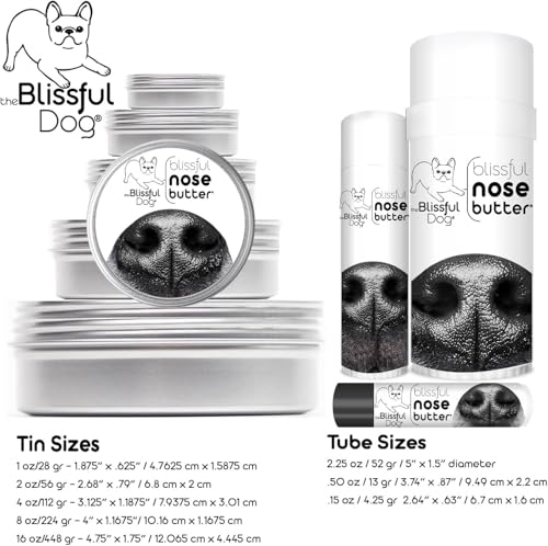 Image of The Blissful Dog Every Dog Nose Butter, Versatile Dog Nose Balm for Dry Nose, Handcrafted Nose Moisturizer, Easy-to-Apply Dog Essentials, Unscented, 2 oz.