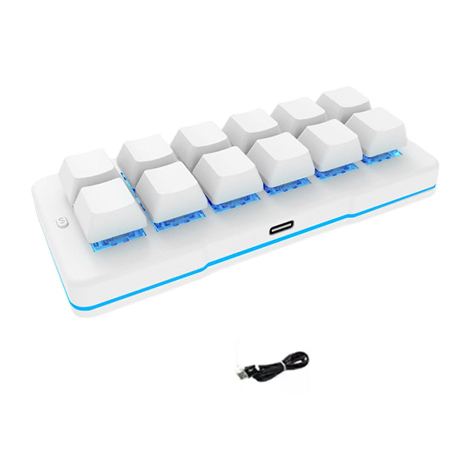 Tastiere meccaniche programmabili USB C con cavo a 12 per computer Tastierino numerico multimediale Tastierino meccanico USB C