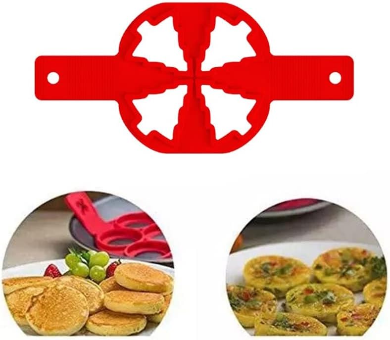 Egg Rings for Frying, for Frying Holes Silicone Pancake Maker Creative Kitchen Fried Eggs Omelette Hash Browns Molds DIY Shape Tool Fried Egg Ring