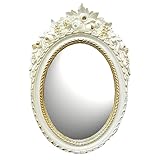 鏡 壁掛け イタリア製 クラシック ミラー アイボリー色 G1-C496 イサス ユーロマルキ EUROMARCHI