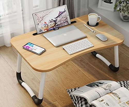 Nilkamal Adapt Laptop Table/Bed Desk (Light Walnut)