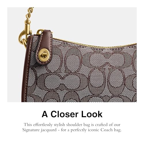 Coach Swinger Bag 20 in Signature Jacquard, B4/Oak Maple4