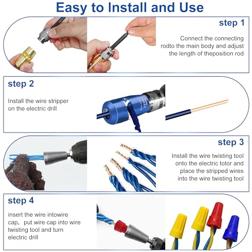 Tiges de connexion pour perceuse pour fixer vos adaptateurs à dénuder sans effort - 4