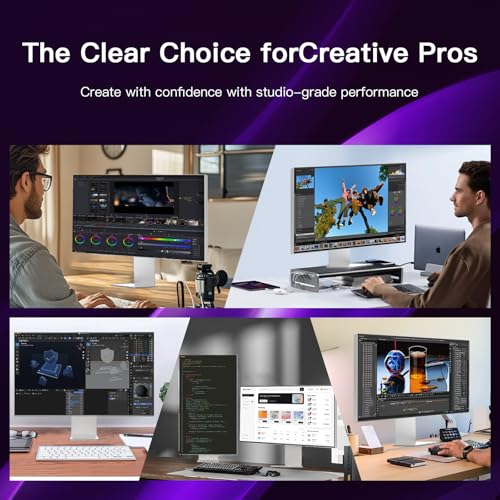 Image of 27-inch 5K Monitor with IPS Panel, 5K (5120 x 2880) All-Aluminum Alloy Body and Stand, sRGB 100%, 99% DCI-P3, NTSC 99%, USB-C (Type-C), Height-Adjustable,VESA100*100