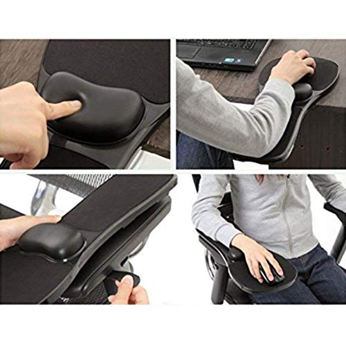 Tappetino per mouse ergonomico con poggiapolsi – Supporto per braccio resistente per casa e ufficio, comodo sollievo per mani e spalle, perfetto per estendere la sedia da scrivania